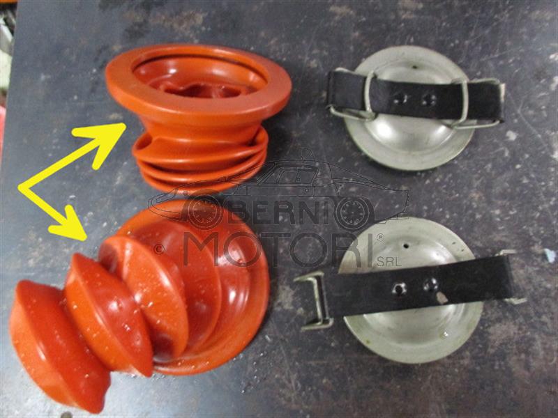 Rubber spill barrier. For Abarth Simca 2000 - 1000 SP.
